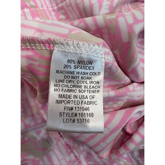 Jude Connally Women's Striped Floral Long Sleeve Shift Dress Pink White Small - Picture 7 of 7